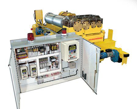 A40 Standard wire rope hoist with control panel