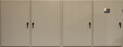 Control panel cabinet for overhead crane