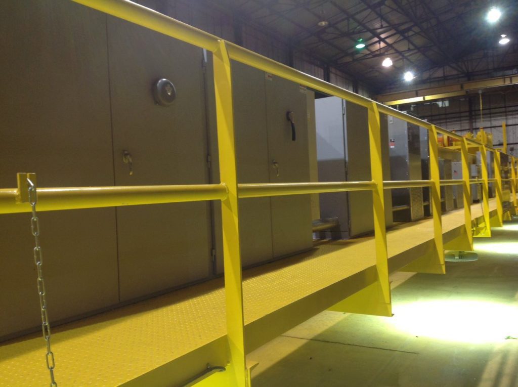 Controls On Overhead Crane Walkway