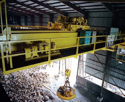 Scrap Handling Magnet Crane