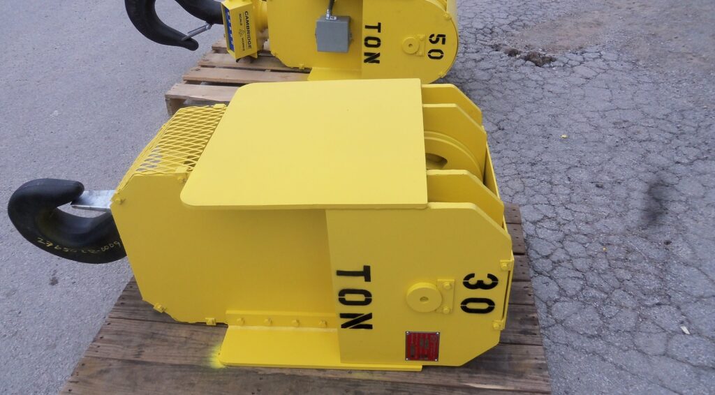 30-ton and 50-ton power rotating load blocks manufactured by Ace World Companies 30-ton and 50-ton power rotating load blocks manufactured by Ace World Companies